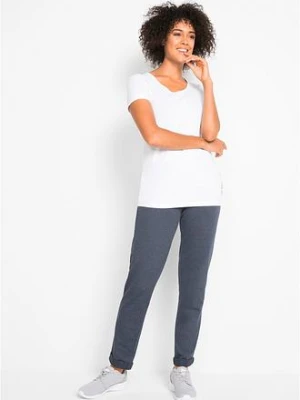 Długi shirt z napisem (2 szt.) bonprix