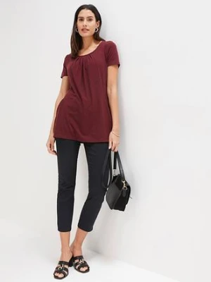 Długi shirt z wiskozą bonprix