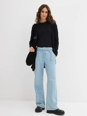 Długi sweter bez zapięcia bonprix