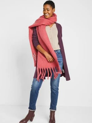 Długi sweter dzianinowy bez zapięcia, długi rękaw bonprix