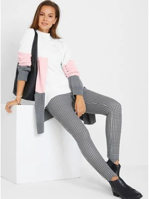 Długi sweter rozpinany, długi rękaw bonprix