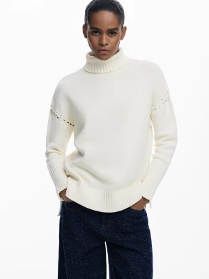 Długi sweter z kokardkami Desigual