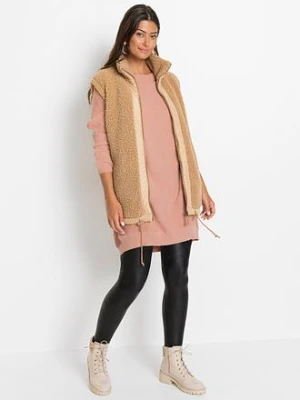 Długi sweter z mieszanki wiskozy bonprix