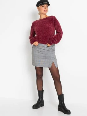 Długi sweter z szenili bonprix