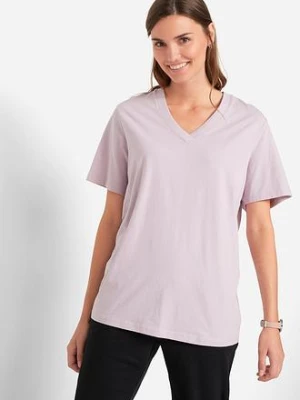 Długi T-shirt (5 szt.) BonPrix różowy