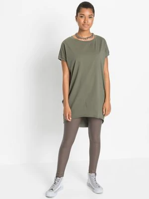 Długi T-shirt z czystej bawełny bonprix