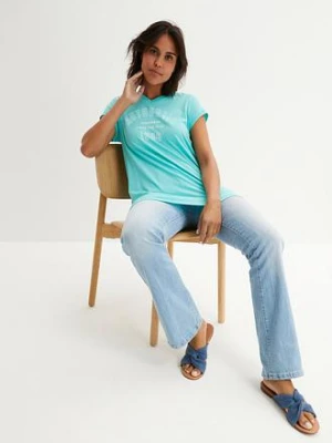 Długi T-shirt z czystej bawełny organicznej bonprix