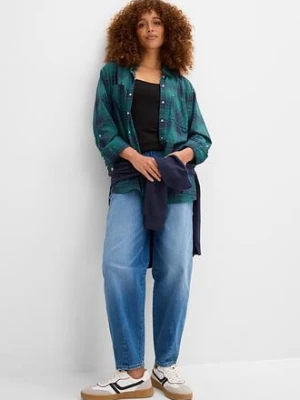 Długi top bawełniany na cienkich ramiączkach z bawełny organicznej (2 szt.) bonprix