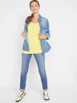 Długi top z czystej bawełny (5 sztuk) bonprix