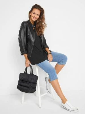 Długi top z mieszanki wiskozy bonprix