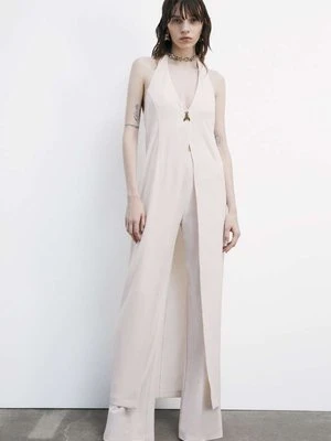 Długi top z zapięciem z przodu i dekoltem typu halter PATRIZIA PEPE