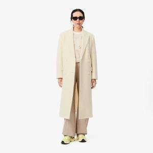 Długi wełniany płaszcz premium Lacoste