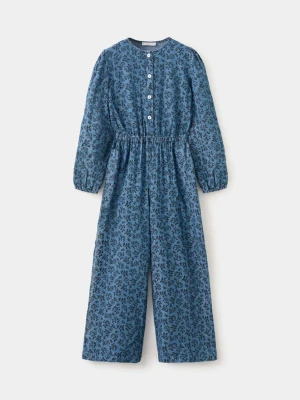 DÅ‚ugi wzorzysty kombinezon ciemnoniebieski - Dzieci - - MANGO KIDS