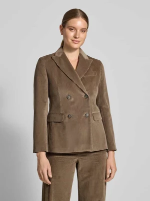 Długi żakiet o kroju regular fit z imitacją sztruksu Weekend Max Mara