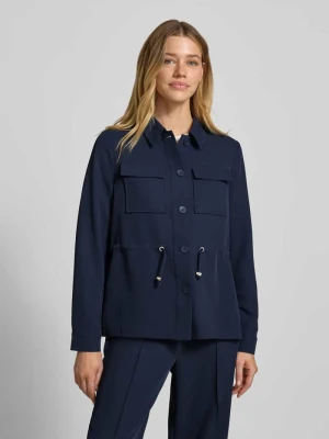 Długi żakiet o kroju regular fit z kieszeniami z patką na piersi s.Oliver BLACK LABEL