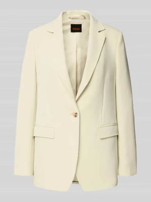 Długi żakiet o kroju regular fit z kołnierzem z połami model 'JABLA3' Boss Orange