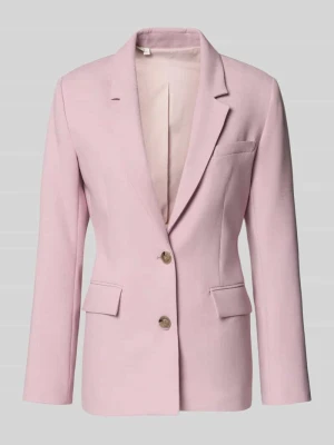 Długi żakiet o kroju regular fit z kołnierzem z połami model 'RITA' Selected Femme