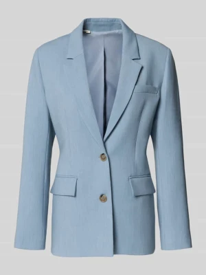 Długi żakiet o kroju regular fit z kołnierzem z połami model 'RITA' Selected Femme