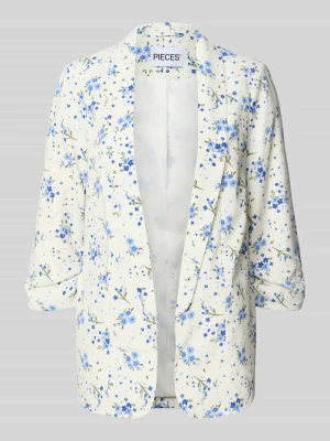 Długi żakiet o kroju regular fit z wzorem na całej powierzchni Model 'BOSELLA' Pieces