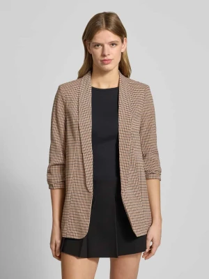 Długi żakiet o kroju regular fit ze wzorem na całej powierzchni model ‘BOSELLA’ Pieces