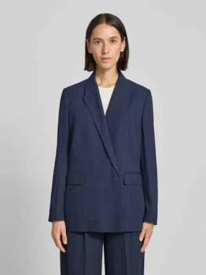 Długi żakiet o kroju relaxed fit w cienkie prążki Boss