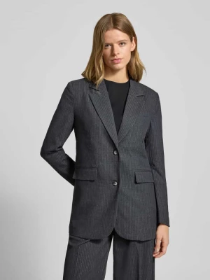 Długi żakiet o kroju relaxed fit ze wzorem w cienkie prążki model ‘PRISCILA’ Pepe Jeans