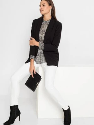 Długi żakiet z mieszanki wiskozy bonprix