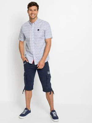 Długie bermudy ze stretchem z kieszeniami cargo, regular fit bonprix