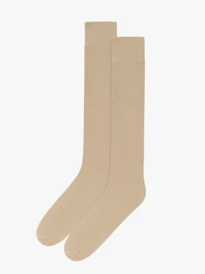 Długie beżowe skarpetki z bawełny Ryłko