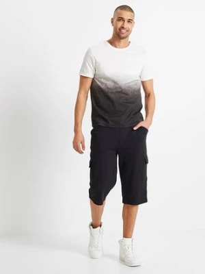 Długie dresowe bermudy bojówki z czystej bawełny, regular fit bonprix