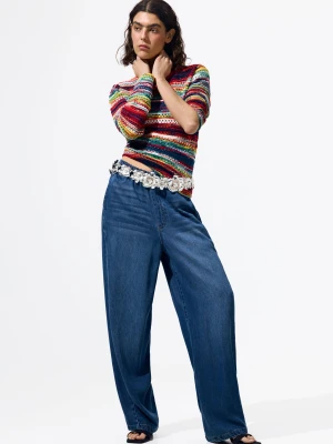 Długie elastyczne spodnie dżinsowe Desigual