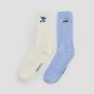 Długie grube skarpetki 2-pak z motywem Stich House