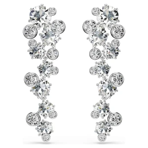 Długie kolczyki Constella, Szlify różnorodne, Białe, Powłoka z rodu Swarovski