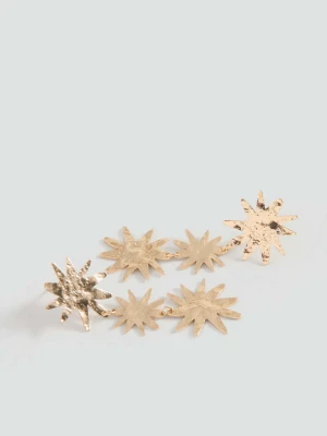 Długie kolczyki słońca złoty - Dziewczyna - Rozmiar uniwersalny - MANGO TEEN