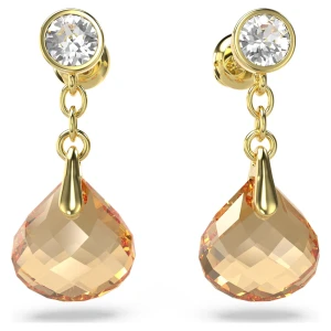 Długie kolczyki Tessa, W odcieniu złota, Powłoka w odcieniu złota Swarovski