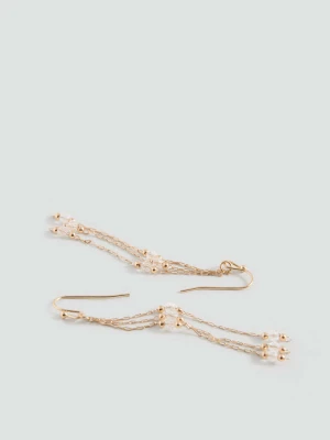 Długie kolczyki złoty - Dziewczyna - Rozmiar uniwersalny - MANGO TEEN