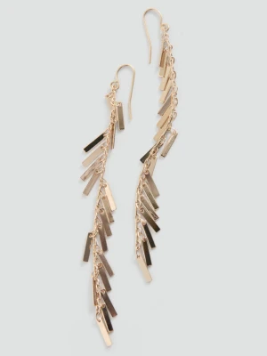 Długie kolczyki złoty - Dziewczyna - Rozmiar uniwersalny - MANGO TEEN