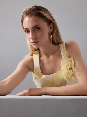 Długie pozłacane kolczyki TARANKO