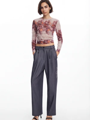 Długie, proste spodnie Desigual