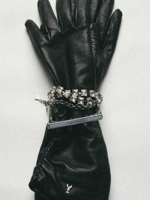 Długie rękawiczki skórzane PATRIZIA PEPE