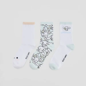 Długie skarpetki 3-pak Hello Kitty My Melody House