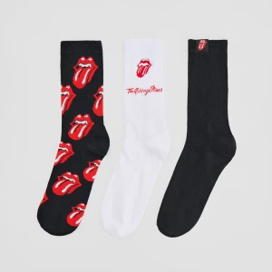Długie skarpetki 3-pak The Rolling Stone czarne i białe House