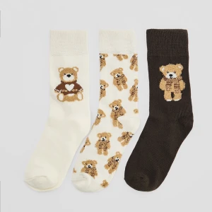 Długie skarpetki 3-pak w cute misie House