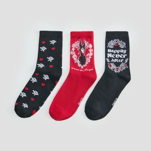 Długie skarpetki 3-pak z wizerunek Diabolina House