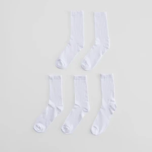 Długie skarpetki 5-pak białe House