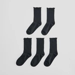 Długie skarpetki 5-pak czarne House