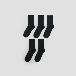 Długie skarpetki 5-pak czarne House