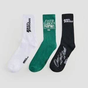 Długie skarpetki Fast & Furious 3-pak House