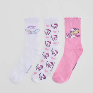 Długie skarpetki w motywem Hello Kitty Cinnamoroll 3-pak House