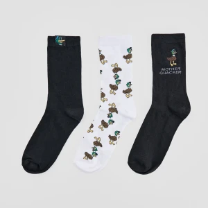 Długie skarpetki z motywem kaczek 3-pak House